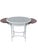 A Louis XVI–style oval table reflecting neoclassical design principles, characterized by fluted legs, restrained...