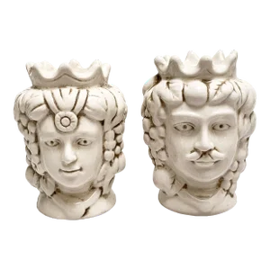 Royal King & Queen Ceramic Salt and Pepper Shakers, a Pair