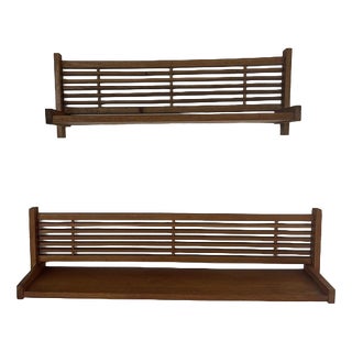 Vintage Wooden Drying Racks, 1960s, Set of 2 For Sale