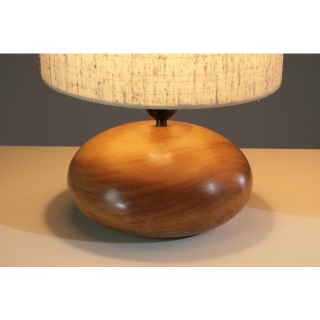 Galets Lamps in Walnut by Marc Pascal, 1970, Set of 2 For Sale - Image 11 of 14