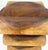 Snake Shape One Piece Carved Solid Walnut Square Top Stool Side Table Stand MINT For Sale - Image 10 of 12
