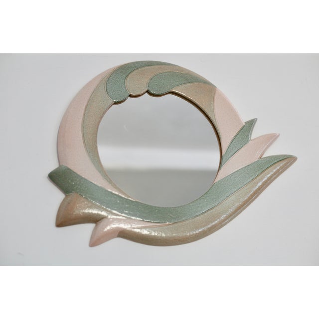 Vintage Ceramic Mirror, 1970s For Sale - Image 11 of 11