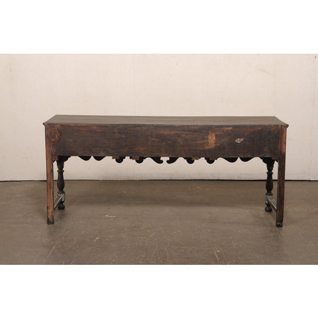 Late 18th C. English 3-Drawer Console Table For Sale - Image 11 of 12