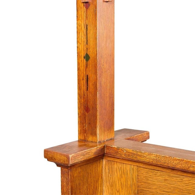 Wood Koehler and Hinrichs Arts and Crafts Soda Fountain Booth With Table Minnesota For Sale - Image 7 of 12