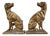 Brass and Iron Dogs Fireplace Andirons, 1930s, Set of 2 For Sale