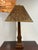 Arts & Crafts Late 20th Century Arts & Crafts Tapered Wood Column Table Lamp For Sale - Image 3 of 12