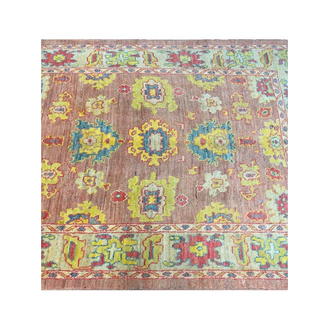 Handwoven Persian Sultanabad Area Rug 6x9 For Sale - Image 10 of 10