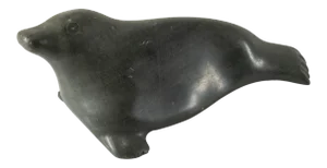 Native American Indian Inuit Serpentine Seal Carving