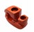 Mid-Century Modern Sculptural Orange Ceramic Vase, Italy, 1970s For Sale - Image 3 of 6