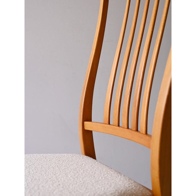 Wood Vintage Scandinavian Chairs in Beech, 1950s-1960s, Set of 4 For Sale - Image 7 of 9