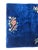 Vintage royal blue handmade chinese oriental floral design rug with low pile wool on cotton foundation 35”w x 58”l in very...