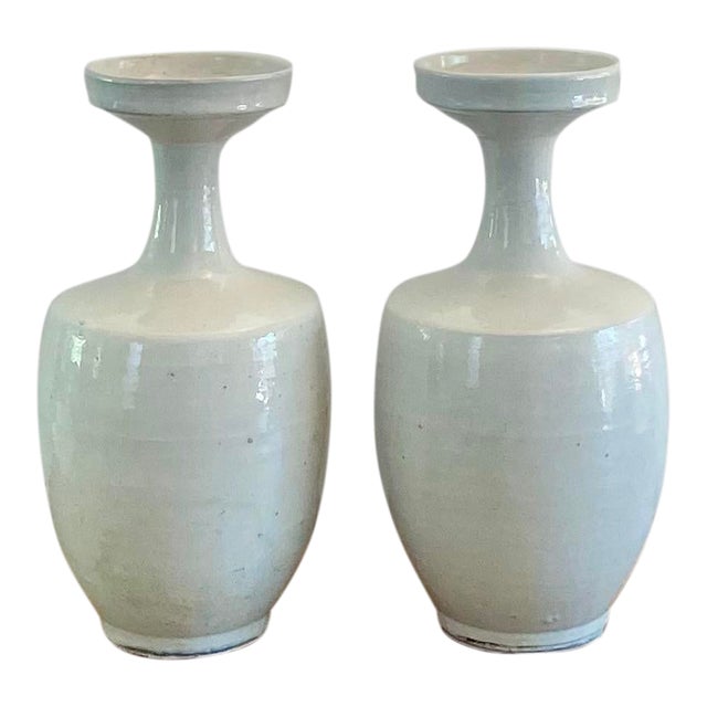 Vintage Hand Thrown Vases - Set of 2 For Sale
