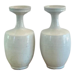 Vintage Hand Thrown Vases - Set of 2