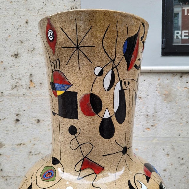 Miró Vase in Glazed Ceramic by Renata, Spain, 1993 For Sale - Image 13 of 18