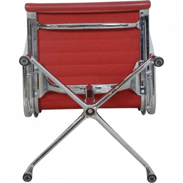 EA-109 Chair in Red Leather by Charles and Ray Eames, 2007 For Sale - Image 17 of 18