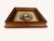 Victorian Late 19th Century Walnut & Ebonized Portrait Frame With Hand-Colored Oval Girl Image For Sale - Image 3 of 11