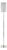 Vintage Favel Floor Lamp with Chromed Steel Base, Italy, 1970s For Sale