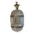 Vintage Hollywood Regency Crystal Glass Pineapple Swag Lamp, 21" For Sale