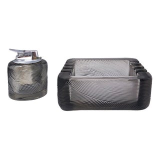 Smoking Set by Sergio Asti for Arnolfo Di Cambio, Italy, 1970s, Set of 2 For Sale