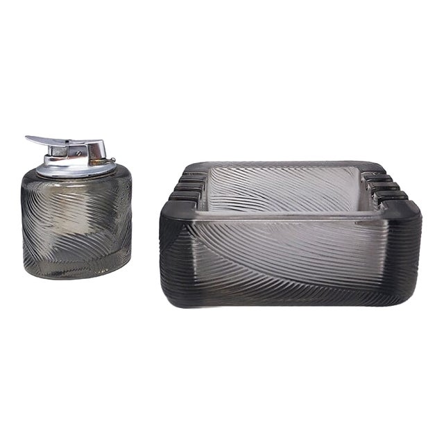 Smoking Set by Sergio Asti for Arnolfo Di Cambio, Italy, 1970s, Set of 2 For Sale