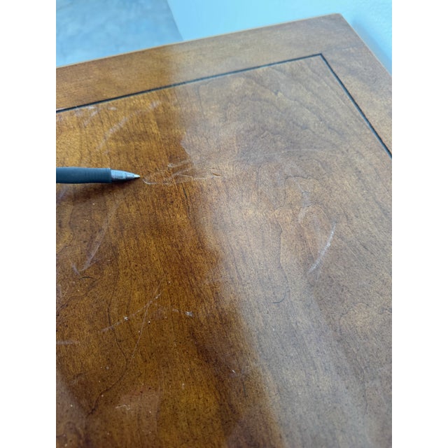 Brown Vintage Henredon Louis XV–Style Two-Drawer Nightstand/Sold For Sale - Image 8 of 9