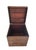 Gabriella Crespi Large Vintage Pencil Reed Gabriella Crespo Style British Colonial Storage Cube Side Table For Sale - Image 4 of 7