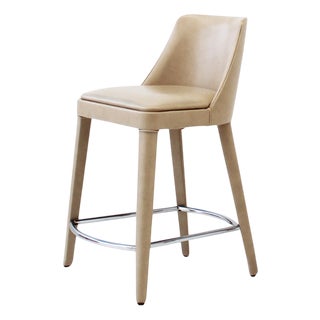 Nude Color Ecoleather Beech Wood Chair by Casa Casati For Sale