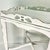 Vintage Shabby Chic Farmhouse Chippy Paint Wood Gallery Side Table. For Sale - Image 12 of 15