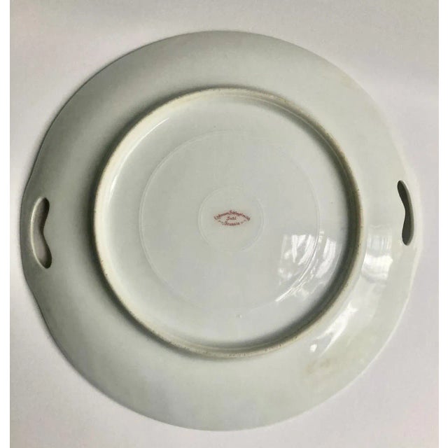 Circa 1910's Erdmann Schlegelmilch "Rose" Handled Serving Plate For Sale - Image 12 of 14