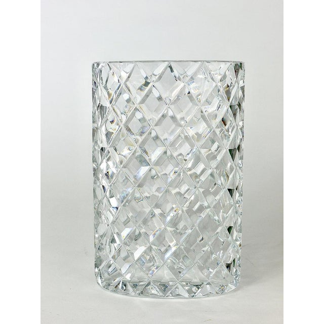 Glass Austrian Facetted Crystal Glass Vase by Claus Josef Riedel, 1970s For Sale - Image 7 of 18
