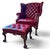 English Chesterfield Wingback Leather Chair & Matching Ottoman by Hancock and Moore For Sale - Image 3 of 12