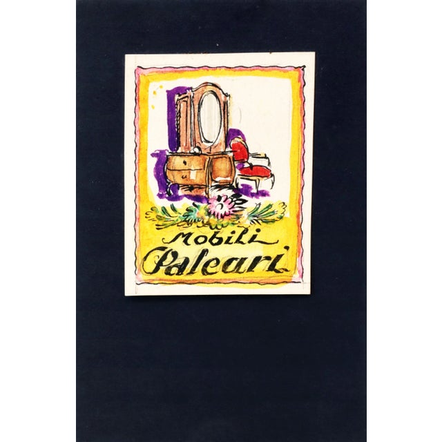 Art Deco 1920s Original Italian Art Deco Maquettes, Mobili Paleari - Mauzan Studio (Set of 2) For Sale - Image 3 of 6