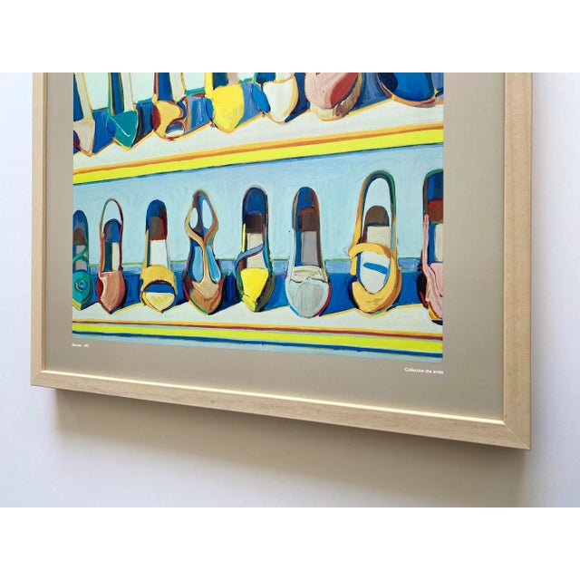 Wayne Thiebaud Vintage 1981 Pop Art Lithograph Print Framed Museum Exhibition Poster " Shoe Rows " 1975 For Sale - Image 12 of 12