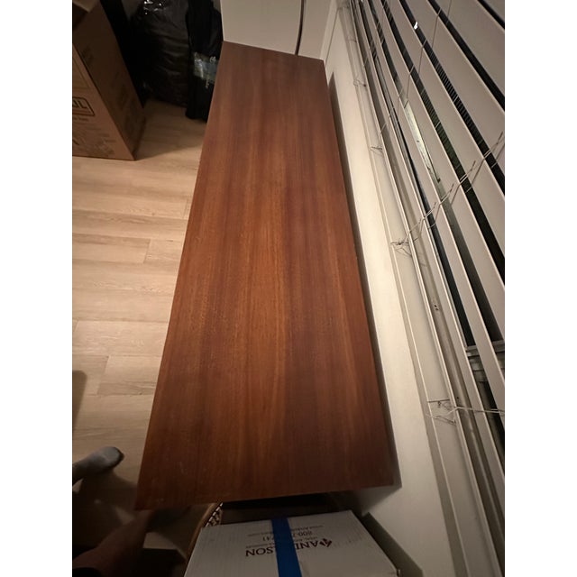 Mid-Century Modern Kent Coffey “Impact” Lowboy 9-Drawer 1960s MCM Mid-Century Mahogany Vintage Danish Inspired Dresser For Sale - Image 3 of 7