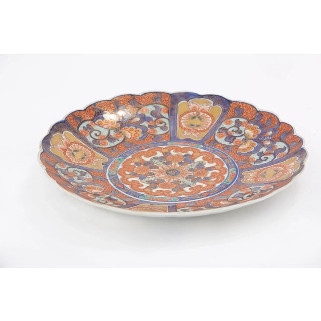 Late 19th Century Imari Porcelain Charger Wall Decoration / Centerpiece For Sale - Image 11 of 13