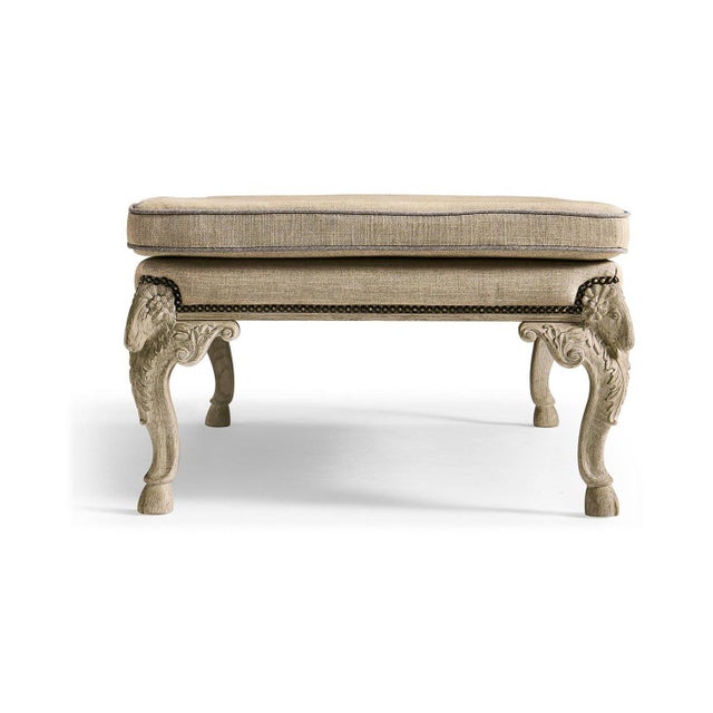 English English Upholstered Bench For Sale - Image 3 of 8