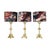 Black Gilded Bronze Candlestick Lamps, Set of 3 For Sale - Image 8 of 8