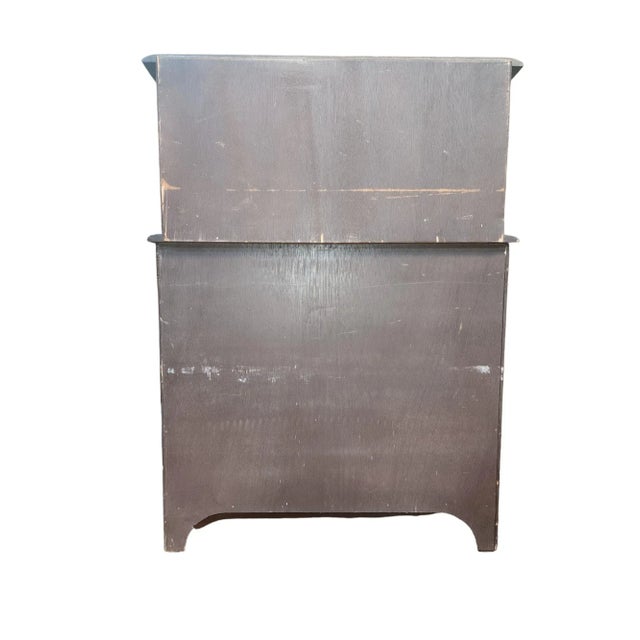 1940s 1940s English Gothic Revival Oak Slimline Court Cupboard For Sale - Image 5 of 6