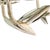 Italian Tole 6-Arm Palm Leaf Chandelier in Painted White Metal, C. 1970s For Sale - Image 12 of 16