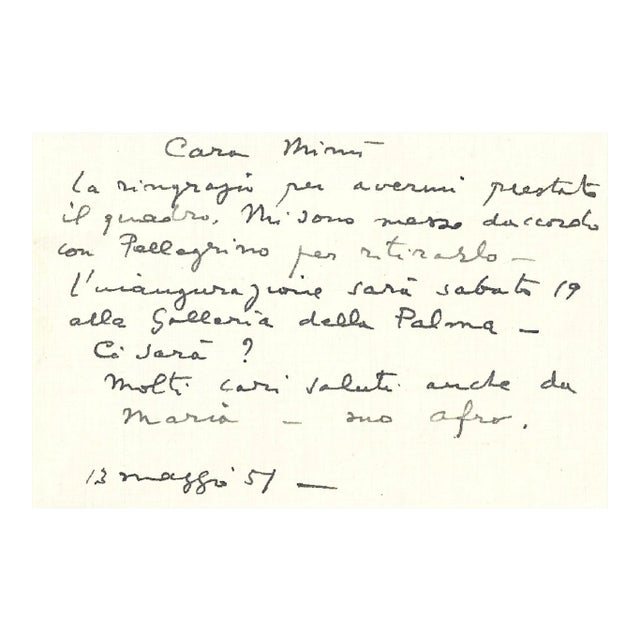 Lot of Manuscripts by Afro Basaldella, 1951-1970 For Sale