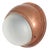 Antique French Copper Holophane Wall Lamp For Sale