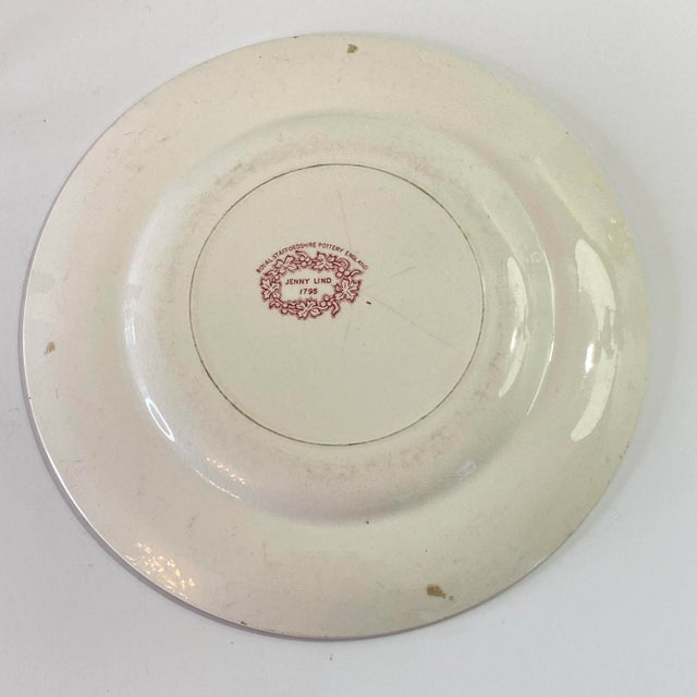 MidCentury Royal Staffordshire Jenny Lind Pink Dinner Plate Chairish