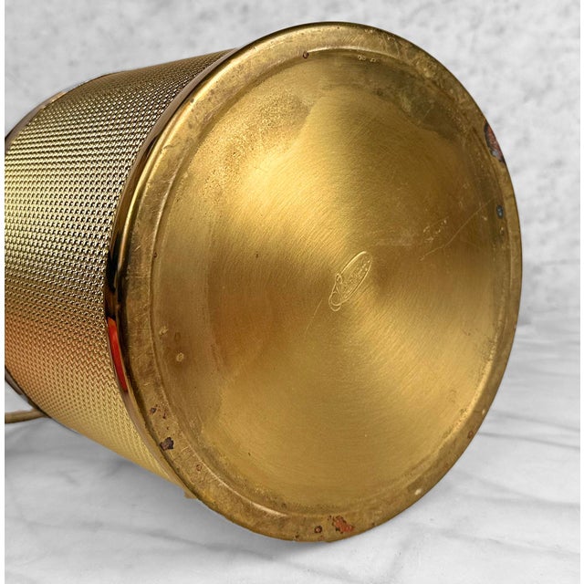Mid-Century Hollywood Regency Brass Ice Bucket For Sale - Image 12 of 12