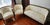 This vintage sofa set, crafted in the early 20th century, exudes classic elegance with its sturdy solid wood frame and...