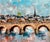 Urbain Huchet, Post Impressionist Fauvist Art French Oil Painting Paris Bridge Urbain Huchet, c.1998 For Sale - Image 9 of 14