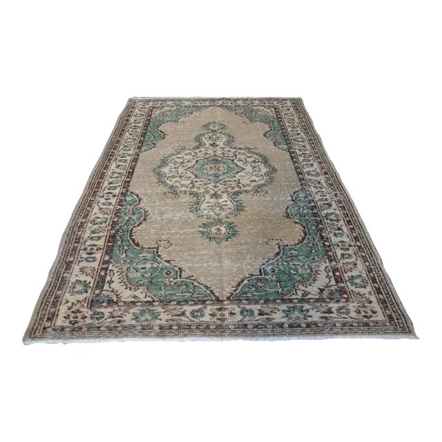 1960s 5x9 Bohemian Home Decor Wool Rug For Sale