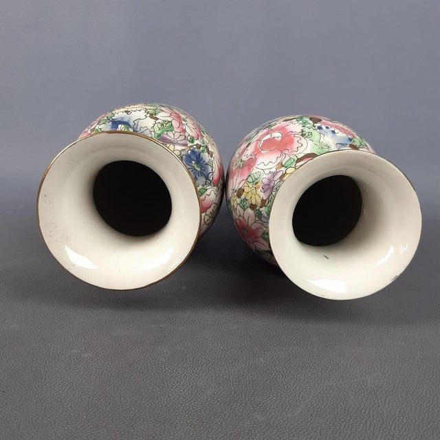 Chinese Ceramic Vases, 1940s, Set of 2 For Sale - Image 6 of 16