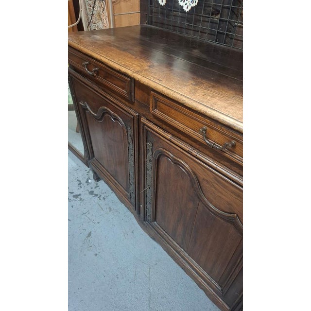 Late 19th Century Low Oak Sideboard, 1890 For Sale - Image 5 of 7