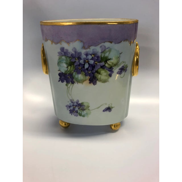 Attractive antique William Guerin & Co Limoges porcelain vase.