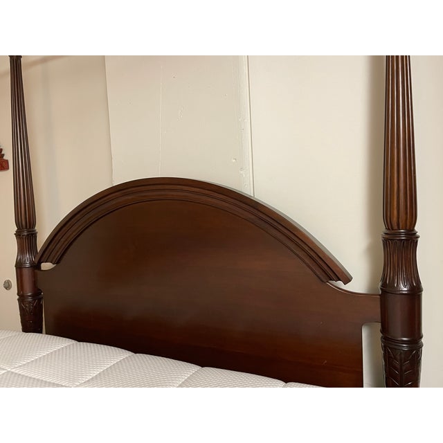 Bombay Company Mahogany Four Poster Bed With Canopy Chairish